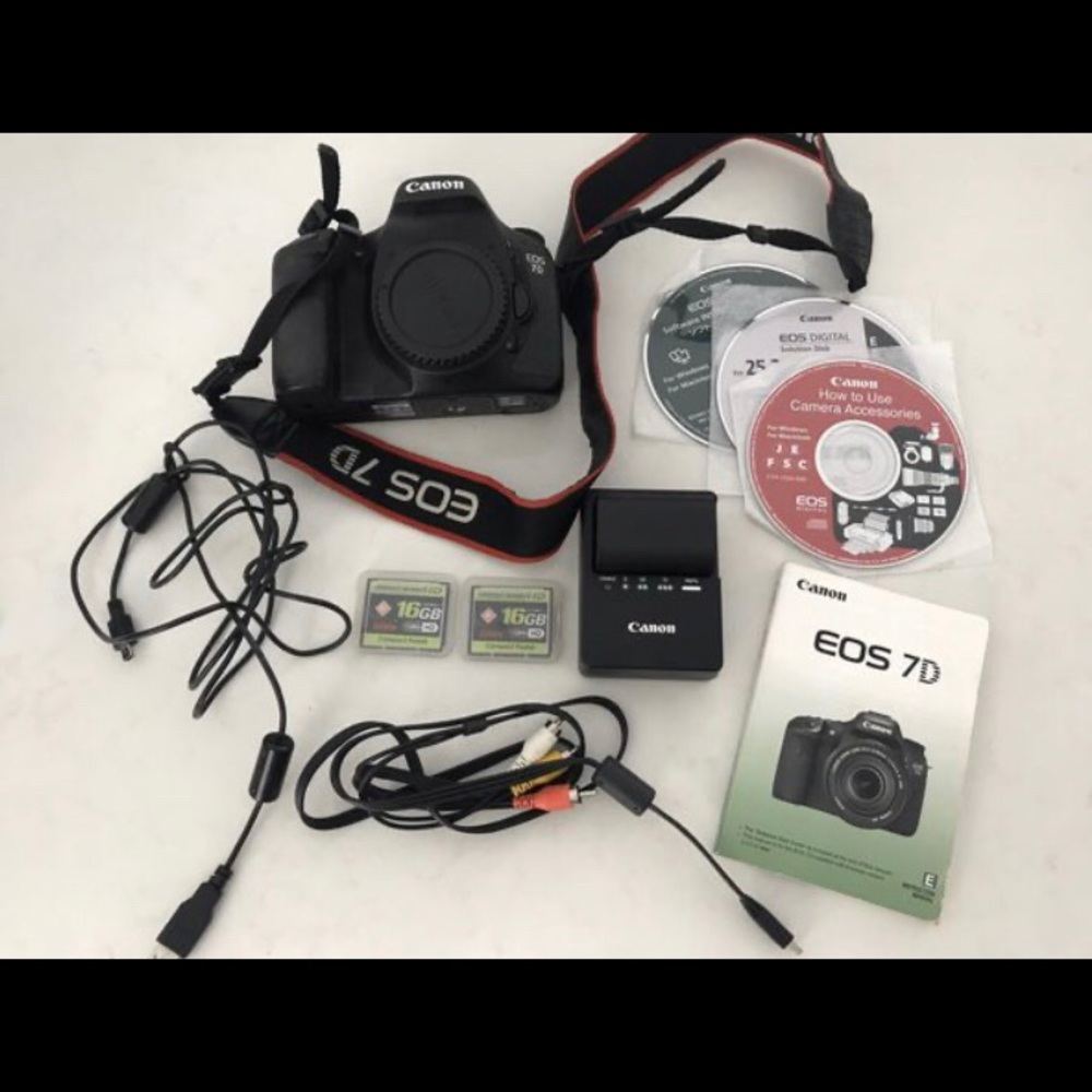 Canon EOS 7D camera w/ 50mm f/1.8 lens